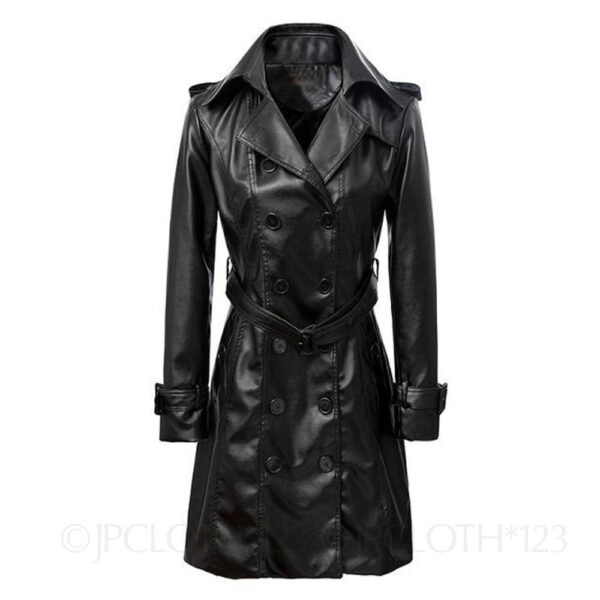 ladies Leather long Coat