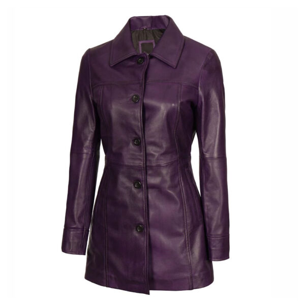 ladies Leather long Coat